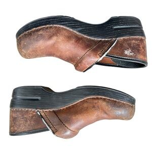 Dansko Professional Brown Oiled Leather Clogs
